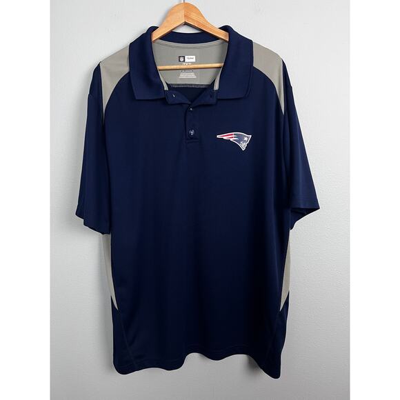 NFL Team Apparel Men's 2XL Patriots Polo Shirt New England Performance Golf TX3 - Picture 9 of 9